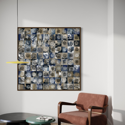 Modern Abstract Islamic Wall art print - Asma Ul Husna Islamic Wall Art Prints - ARPS2129
