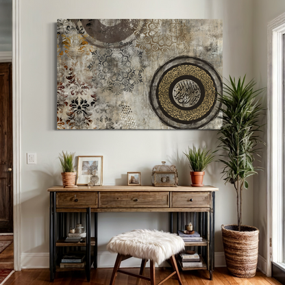 Aayat Al kursi print - Mixed media Modern Islamic wall Art Prints - ARPS2122